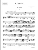 Quatuor à cordes n° 1 op. 10 - Parties - DEBUSSY - Partition
